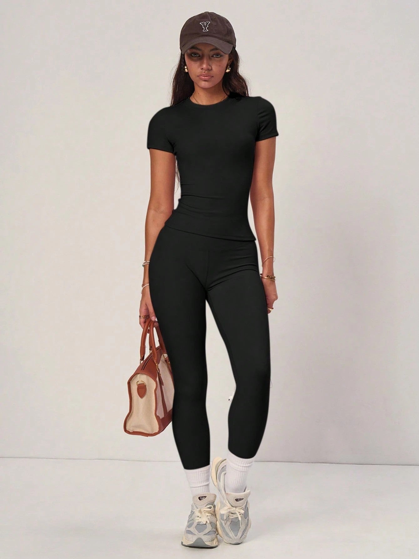 Pink Crop Top & Shorts Set